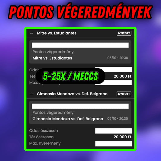 Pontos Végeredmények